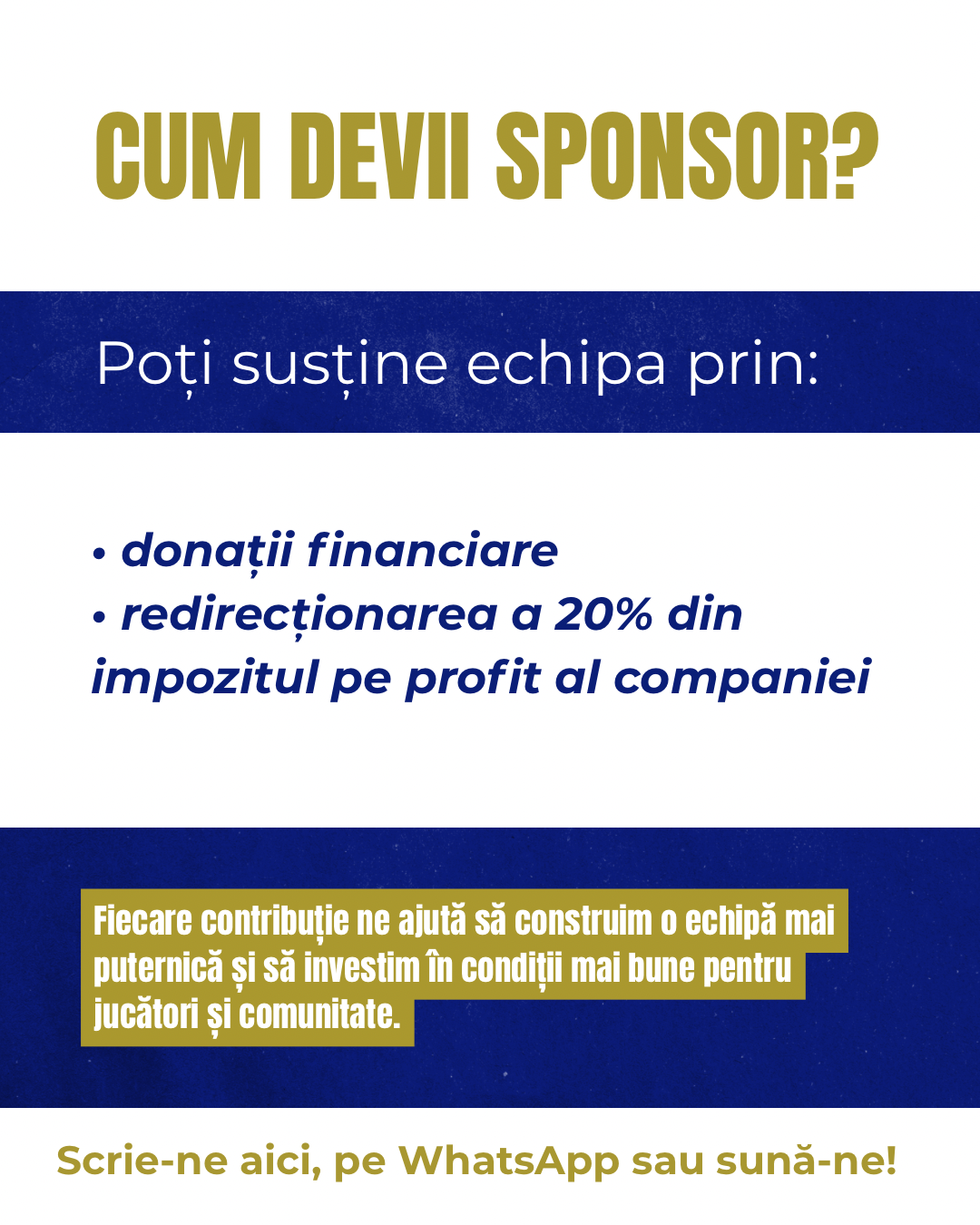 Afiș oficial: Cum devii sponsor?